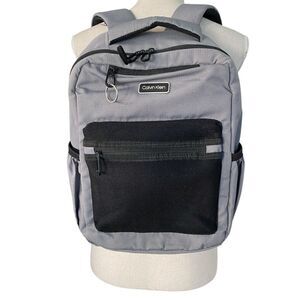 Calvin Klein Gray & Black Backpack Unisex